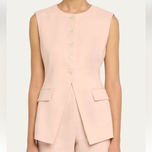 Veronica Beard Blush Sleeveless Pantsuit